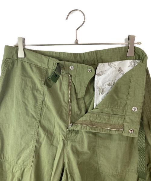 THE NORTHFACE PURPLELABEL（ザ・ノースフェイス パープルレーベル）THE NORTHFACE PURPLELABEL (ザ・ノースフェイス パープルレーベル) Ripstop Wide Cropped Pants グリーン サイズ:32の古着・服飾アイテム