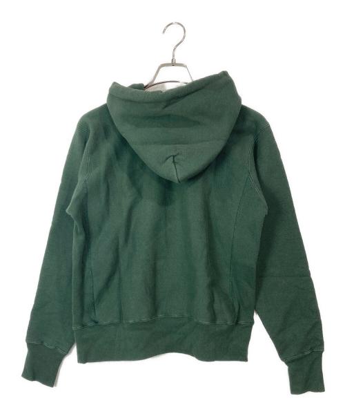 Champion REVERSE WEAVE（チャンピオン リバース ウィーブ）Champion REVERSE WEAVE (チャンピオン リバース ウィーブ) プルオーバーパーカー グリーン サイズ:Mの古着・服飾アイテム