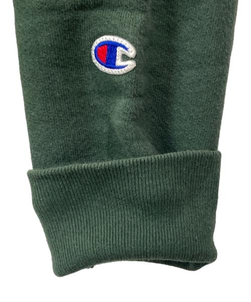Champion REVERSE WEAVE（チャンピオン リバース ウィーブ）Champion REVERSE WEAVE (チャンピオン リバース ウィーブ) プルオーバーパーカー グリーン サイズ:Mの古着・服飾アイテム