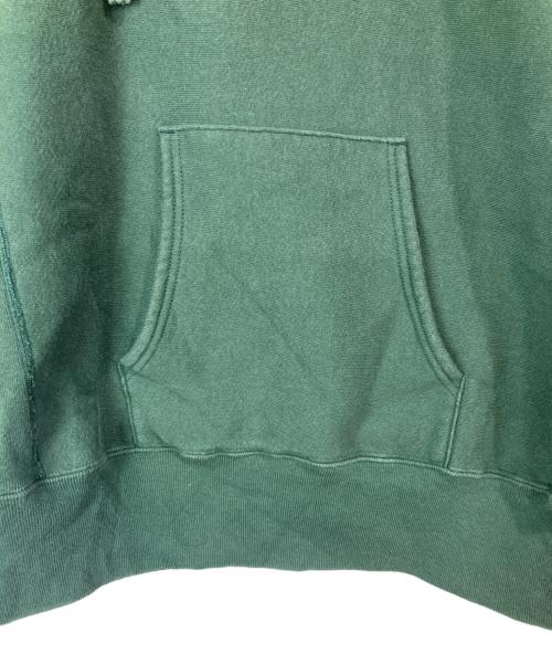 Champion REVERSE WEAVE（チャンピオン リバース ウィーブ）Champion REVERSE WEAVE (チャンピオン リバース ウィーブ) プルオーバーパーカー グリーン サイズ:Mの古着・服飾アイテム