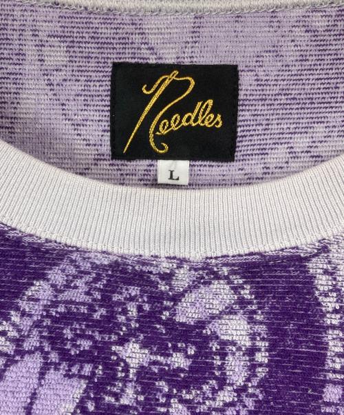 Needles（ニードルズ）Needles (ニードルズ) Crew Sweat Shirt - Papillon Pile Jq パープル サイズ:Lの古着・服飾アイテム