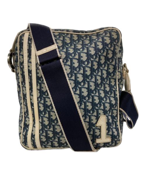 Christian Dior（クリスチャン ディオール）Christian Dior (クリスチャン ディオール) トロッターナンバー1ショルダーバッグ ブルーの古着・服飾アイテム