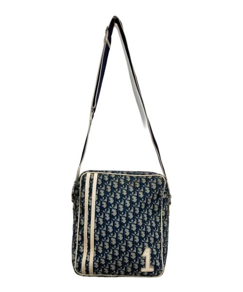 Christian Dior（クリスチャン ディオール）Christian Dior (クリスチャン ディオール) トロッターナンバー1ショルダーバッグ ブルーの古着・服飾アイテム