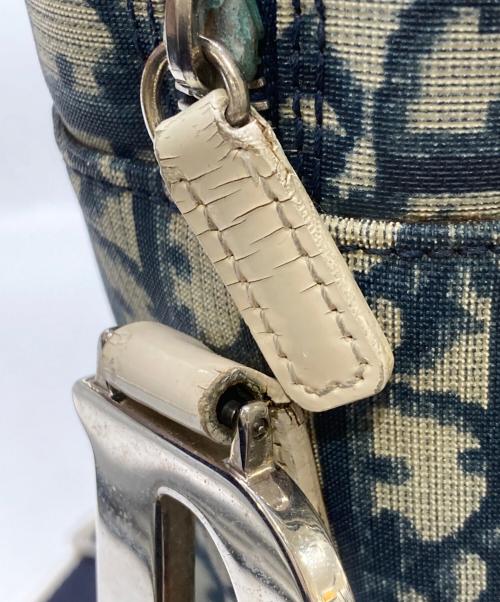 Christian Dior（クリスチャン ディオール）Christian Dior (クリスチャン ディオール) トロッターナンバー1ショルダーバッグ ブルーの古着・服飾アイテム