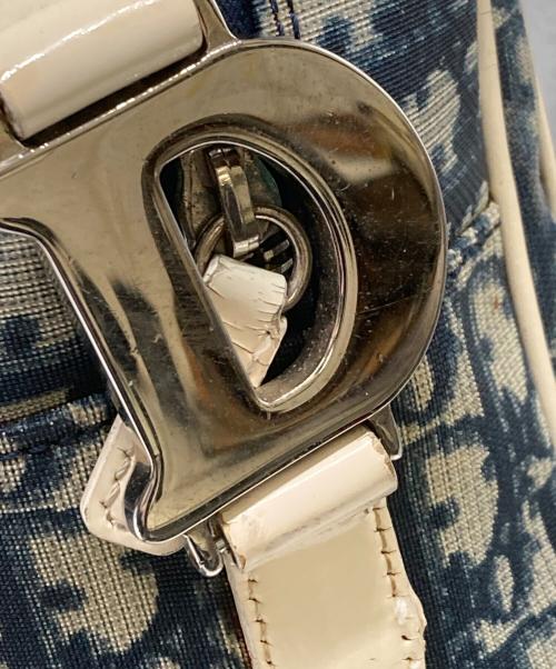 Christian Dior（クリスチャン ディオール）Christian Dior (クリスチャン ディオール) トロッターナンバー1ショルダーバッグ ブルーの古着・服飾アイテム