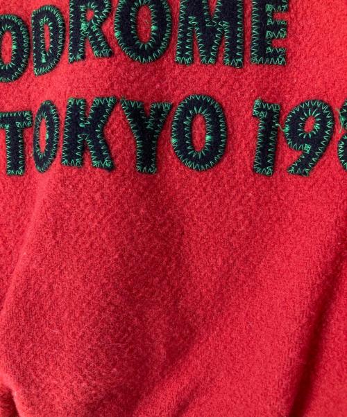 BIGI（ビギ）BIGI (ビギ) 80s レザー切替スタジャン レッド×ブラウン サイズ:-の古着・服飾アイテム
