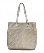 Christian Diorクリスチャン ディオール）の古着「トロッタースクエアトートバッグ」｜ゴールド