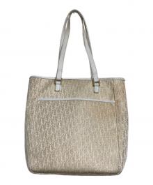 Christian Dior（クリスチャン ディオール）の古着「トロッタースクエアトートバッグ」｜ゴールド