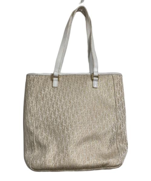 Christian Dior（クリスチャン ディオール）Christian Dior (クリスチャン ディオール) トロッタースクエアトートバッグ ゴールドの古着・服飾アイテム