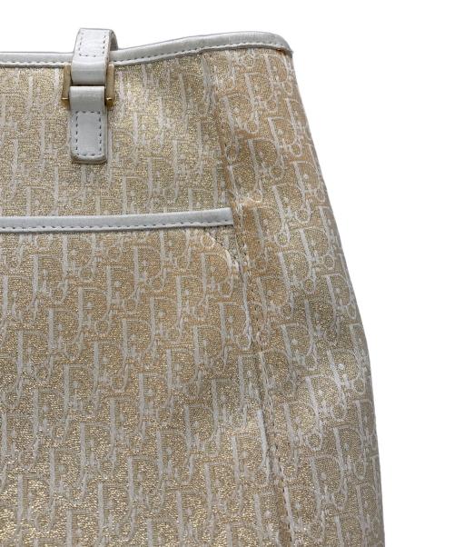 Christian Dior（クリスチャン ディオール）Christian Dior (クリスチャン ディオール) トロッタースクエアトートバッグ ゴールドの古着・服飾アイテム