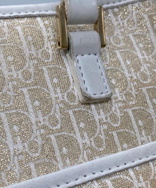 Christian Dior（クリスチャン ディオール）Christian Dior (クリスチャン ディオール) トロッタースクエアトートバッグ ゴールドの古着・服飾アイテム