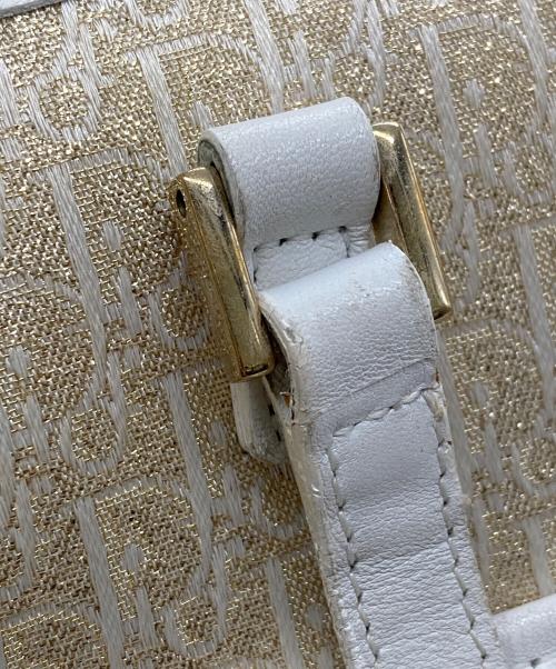 Christian Dior（クリスチャン ディオール）Christian Dior (クリスチャン ディオール) トロッタースクエアトートバッグ ゴールドの古着・服飾アイテム