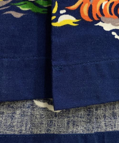 POLO RALPH LAUREN（ポロ・ラルフローレン）POLO RALPH LAUREN (ポロ・ラルフローレン) トロピカル柄レーヨンハワイアンシャツ ネイビー サイズ:Lの古着・服飾アイテム