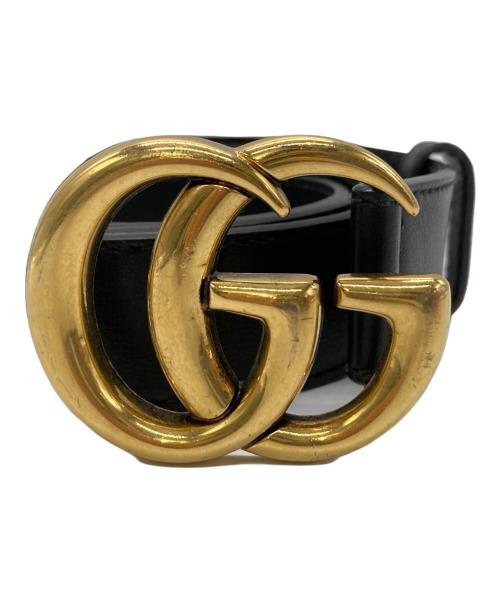 GUCCI（グッチ）GUCCI (グッチ) ダブルGベルト ブラック サイズ:36/90の古着・服飾アイテム