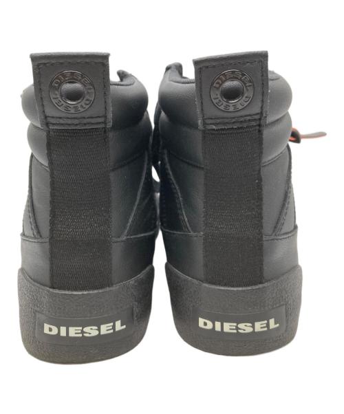 DIESEL（ディーゼル）DIESEL (ディーゼル) ハイカットスニーカー ブラック サイズ:27cmの古着・服飾アイテム