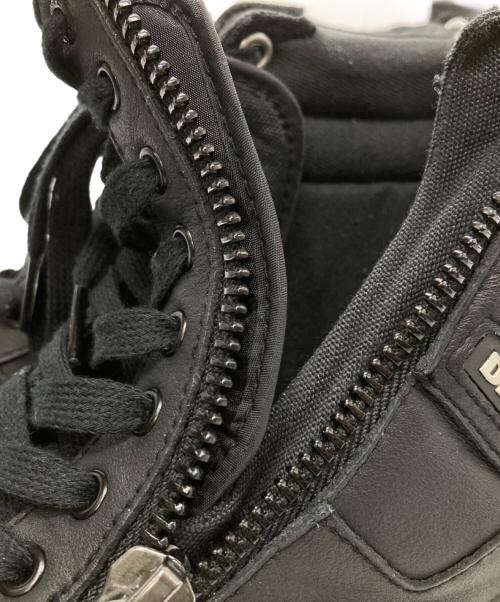DIESEL（ディーゼル）DIESEL (ディーゼル) ハイカットスニーカー ブラック サイズ:27cmの古着・服飾アイテム