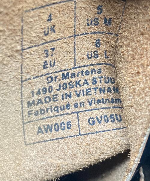 Dr.Martens（ドクターマーチン）Dr.Martens (ドクターマーチン) スタッズ10ホールブーツ ブラック サイズ:UK4の古着・服飾アイテム