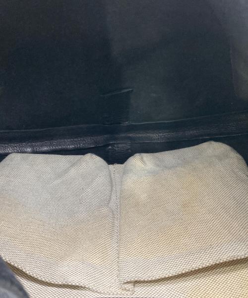 MAURO GOVERNA（マウロゴヴェルナ）MAURO GOVERNA (マウロゴヴェルナ) 編み込みハンドルワンショルダーバッグ ブラックの古着・服飾アイテム