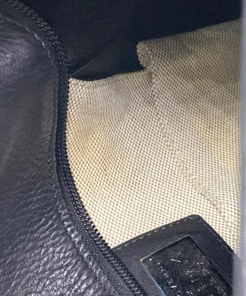 MAURO GOVERNA（マウロゴヴェルナ）MAURO GOVERNA (マウロゴヴェルナ) 編み込みハンドルワンショルダーバッグ ブラックの古着・服飾アイテム