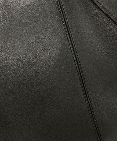 MAURO GOVERNA（マウロゴヴェルナ）MAURO GOVERNA (マウロゴヴェルナ) 編み込みハンドルワンショルダーバッグ ブラックの古着・服飾アイテム