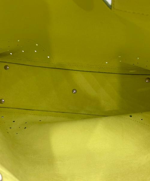 MAURO GOVERNA（マウロゴヴェルナ）MAURO GOVERNA (マウロゴヴェルナ) パンチング2WAYバッグ グリーンの古着・服飾アイテム