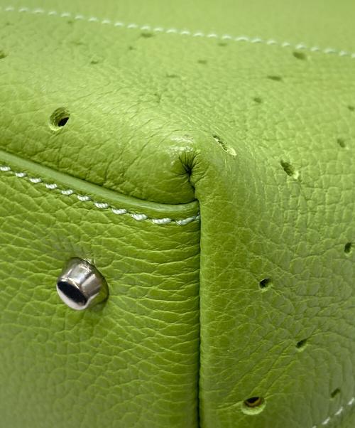 MAURO GOVERNA（マウロゴヴェルナ）MAURO GOVERNA (マウロゴヴェルナ) パンチング2WAYバッグ グリーンの古着・服飾アイテム