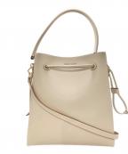 CHARLES & KEITHチャールズアンドキース）の古着「ドローストリングホーボーバッグ」｜ベージュ