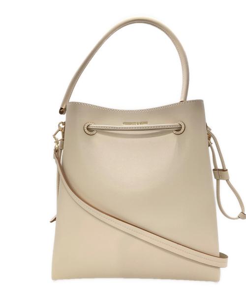 CHARLES & KEITH（チャールズアンドキース）CHARLES & KEITH (チャールズアンドキース) ドローストリングホーボーバッグ ベージュの古着・服飾アイテム