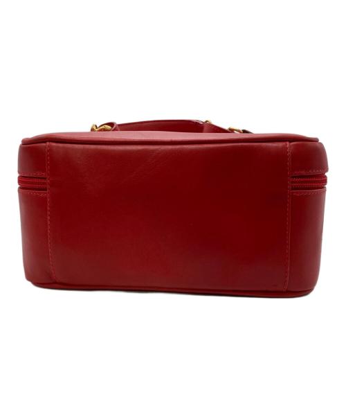 GUCCI（グッチ）GUCCI (グッチ) ホースビットバニティバッグ レッド×ゴールドの古着・服飾アイテム
