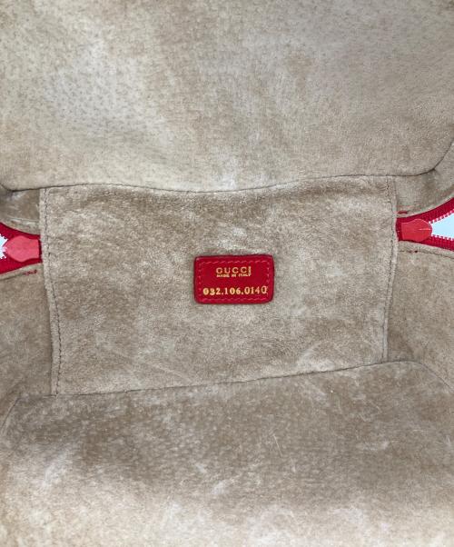 GUCCI（グッチ）GUCCI (グッチ) ホースビットバニティバッグ レッド×ゴールドの古着・服飾アイテム