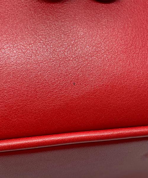 GUCCI（グッチ）GUCCI (グッチ) ホースビットバニティバッグ レッド×ゴールドの古着・服飾アイテム