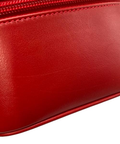 GUCCI（グッチ）GUCCI (グッチ) ホースビットバニティバッグ レッド×ゴールドの古着・服飾アイテム