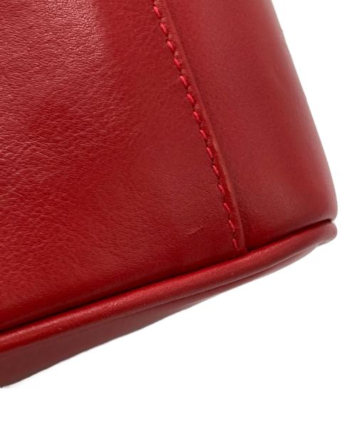 GUCCI（グッチ）GUCCI (グッチ) ホースビットバニティバッグ レッド×ゴールドの古着・服飾アイテム