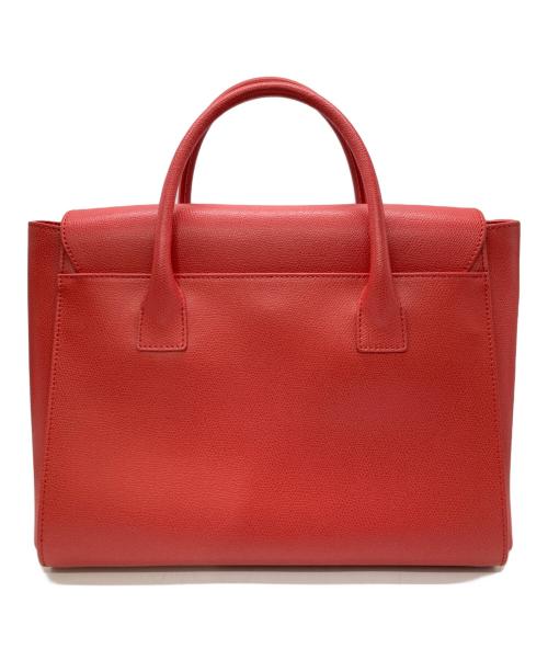 FURLA（フルラ）FURLA (フルラ) メトロポリス サッチェルバッグ レッドの古着・服飾アイテム