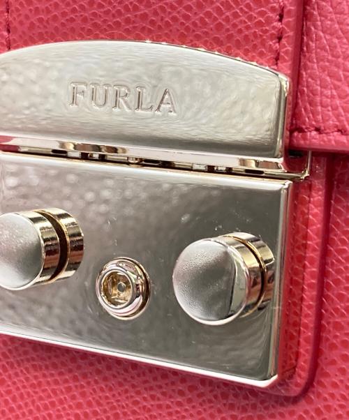 FURLA（フルラ）FURLA (フルラ) メトロポリス サッチェルバッグ レッドの古着・服飾アイテム