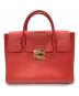 FURLA（フルラ）の古着「メトロポリス サッチェルバッグ」｜レッド