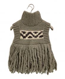 HYKE（ハイク）の古着「COWICHAN SWEATER NECK WARMER」｜ベージュ