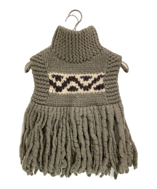 HYKE（ハイク）HYKE (ハイク) COWICHAN SWEATER NECK WARMER ベージュ サイズ:Freeの古着・服飾アイテム