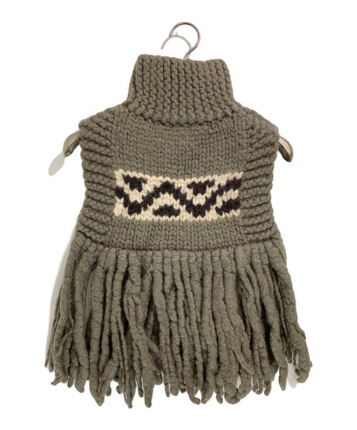 HYKE（ハイク）HYKE (ハイク) COWICHAN SWEATER NECK WARMER ベージュ サイズ:Freeの古着・服飾アイテム