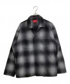 SUPREMEシュプリーム）の古着「Shadow Plaid Fleece Shirt」｜グレー