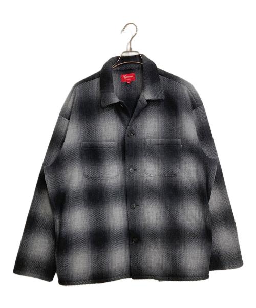 SUPREME（シュプリーム）Supreme (シュプリーム) Shadow Plaid Fleece Shirt グレー サイズ:XLの古着・服飾アイテム