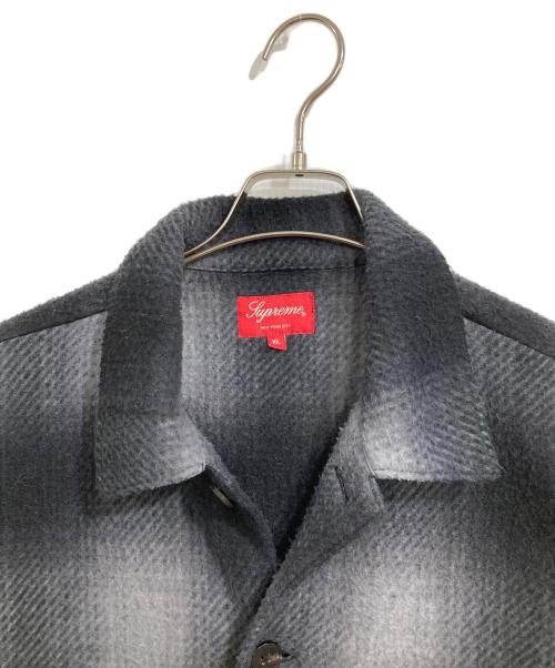 SUPREME（シュプリーム）Supreme (シュプリーム) Shadow Plaid Fleece Shirt グレー サイズ:XLの古着・服飾アイテム