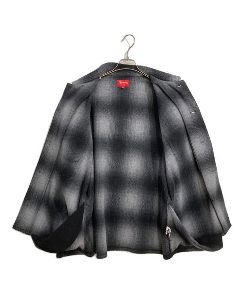 SUPREME（シュプリーム）Supreme (シュプリーム) Shadow Plaid Fleece Shirt グレー サイズ:XLの古着・服飾アイテム