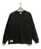 Champion×WTAPSチャンピオン×ダブルタップス）の古着「23AW Academy L/S T-Shirts」｜ブラック