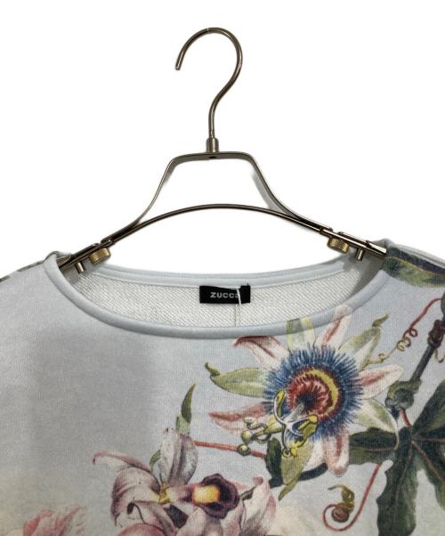 ZUCCA（ズッカ）ZUCCA (ズッカ) P WILD FLOWER JERSEY ブルー サイズ:Mの古着・服飾アイテム