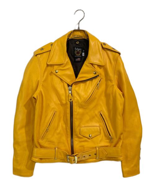 Schott（ショット）Schott (ショット) カラードワンスターダブルライダースジャケット マスタード サイズ:40の古着・服飾アイテム