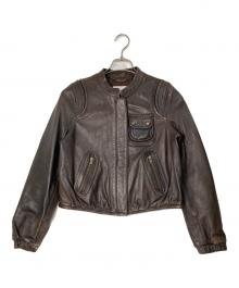 SEE BY CHLOE（シーバイクロエ）の古着「レザージャケット」｜ブラウン