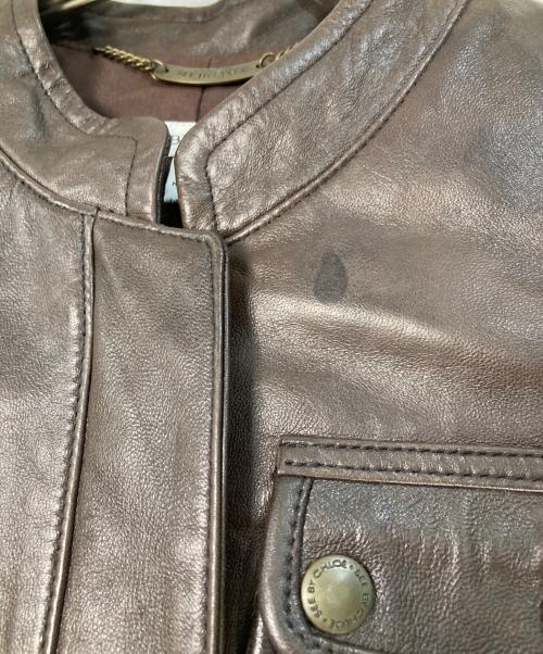 SEE BY CHLOE（シーバイクロエ）SEE BY CHLOE (シーバイクロエ) レザージャケット ブラウン サイズ:38の古着・服飾アイテム