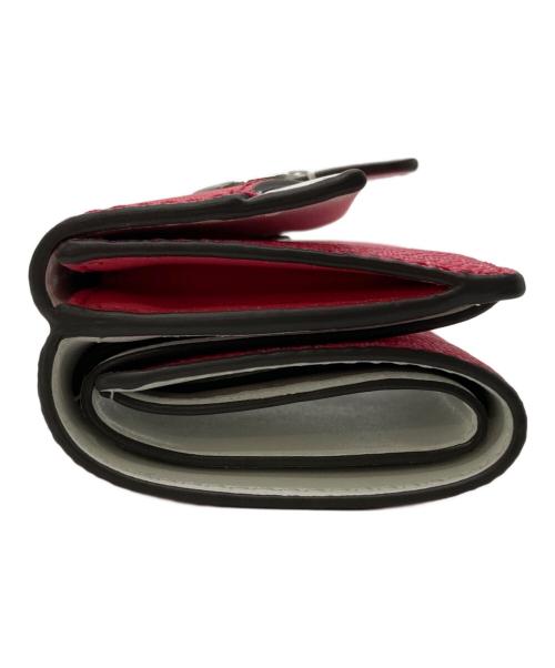 MICHAEL KORS（マイケル・コース）MICHAEL KORS (マイケル・コース) GREENWICH フラップ トライフォールド エクストラスモール - MKシグネチャー ピンクの古着・服飾アイテム