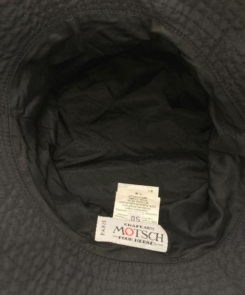 HERMES（エルメス）HERMES (エルメス) ナイロンジップバケットハット ブラック サイズ:58の古着・服飾アイテム